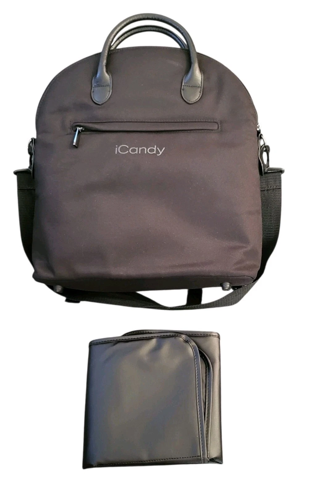 Icandy Pushchair Stroller Travel Bag Backpack With Changing Mat Black