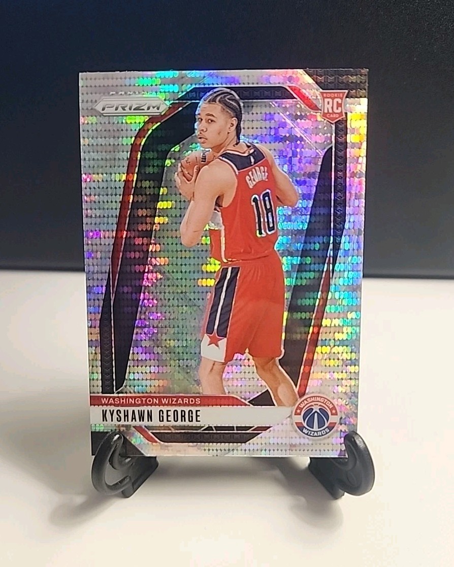 2024-25 Panini Prizm Kyshawn George PULSAR RC #257 Wizards