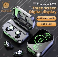 Touch Control True Wireless Earbuds Bluetooth/LED Charging Case, Bluetooth 5.3