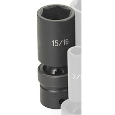 Grey Pneumatic SOC 15/16 1/2D IMP UNIV 6PT DP BLK