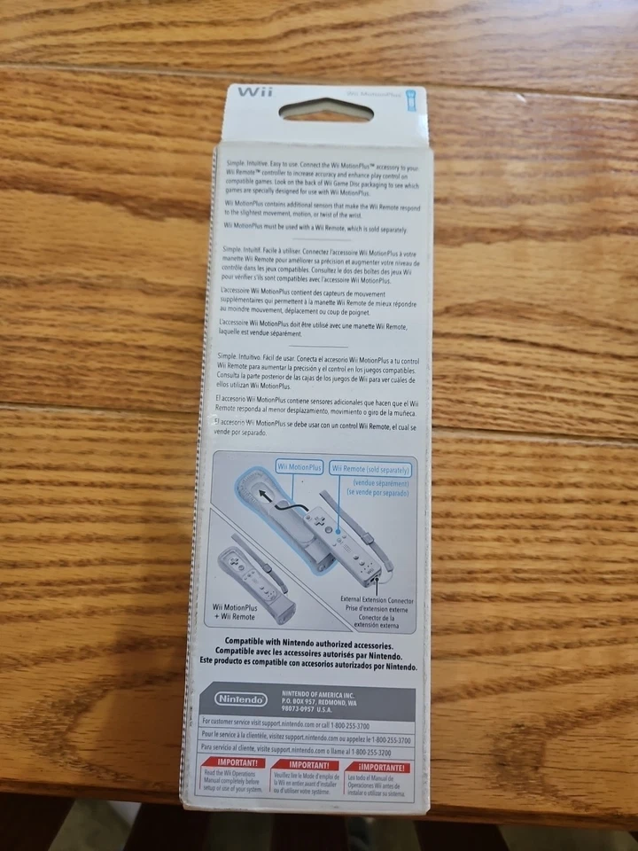 NUEVO Adaptador Accesorio Nintendo Wii Motion Plus Silicona OEM Original Genuino Foto 2 de 2