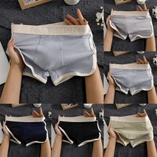Fashionable Men's Stripe Boxers Trunks Soft Underwear for Everyday Wear