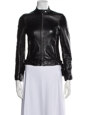 	 Red Valentino Lambskin Biker Jacket