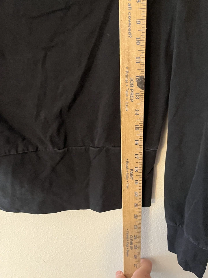 Sudadera con capucha para mujer talla pequeña negra Express Yoga cremallera completa Foto 4 de 4