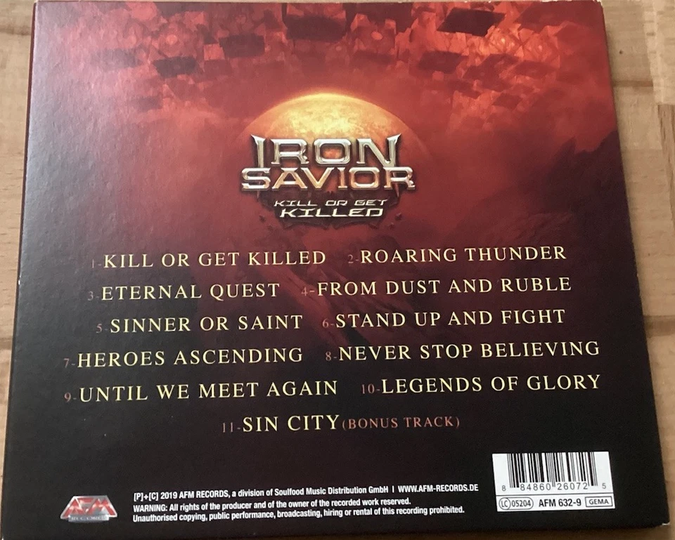 Iron Savior - Kill Or Get Killed  - CD/ Digipak - 2019 + 1Bonustrack - Bild 2 von 4