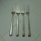 4 Towle Candlelight Sterling Silver Dinner Forks ~ 7 1/4" ~ No Mono