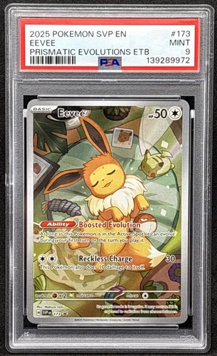 2025 Pokemon SVP EN - Prismatic Evolutions ETB Promo - Eevee - 173 - PSA 9