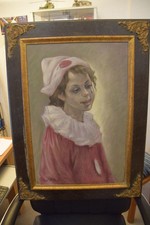 Pierot Clown Bild Ölbild