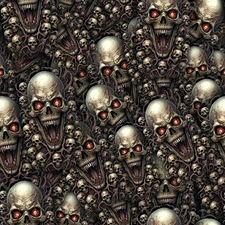 Joker Skulls - 18"x46" Hydrographic Film Hydro Dipping