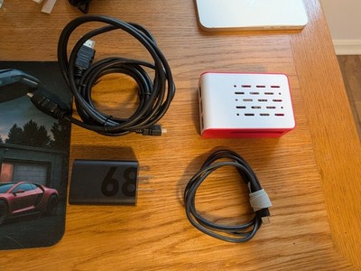 Raspberry Pie 5 8GB Computer With HDMI Cable Power Adapter Case 64GB SD Card