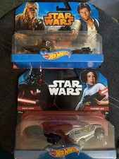 Hot Wheels Star Wars Double Pack Lot Is 2 Darth Vader Princess Leia Han Solo, Ch