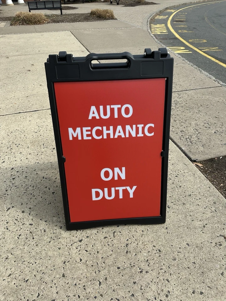 A-frame 24x36 Aframe Sidewalk Sign Banner Decal 24 X 36 Advertisement Street - Image 4 of 4