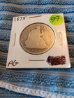1875 Liberty Seated Silver Half Dollar