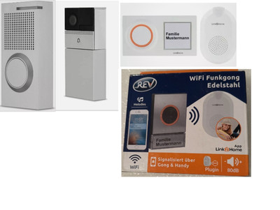 REV Link2Home WLAN Video Türsprechanlage Smart WiFi Smarthome Klingel