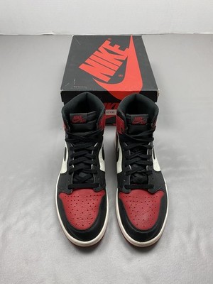 Jordan Air Jordan 1 Retro High OG Shoes Mens Size 12.5 Bred Toe 555088-610