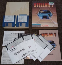 Stellar 7 (Dynamix/Sierra Online, IBM PC/TANDY 3.5 & 5.25 Floppy, 1990) complete