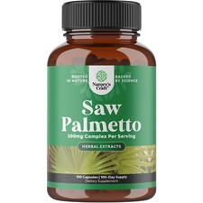 Extra Strength Saw Palmetto Extract Herbal Complex for Hair Health 100ct