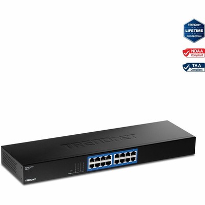 TRENDnet 16-Port Gigabit Switch, NDAA / TAA compliant TEG-S17