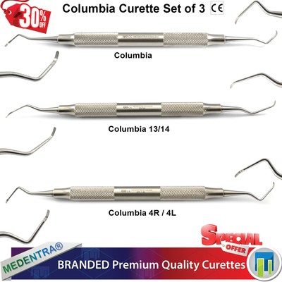 Dentaire Curette Universelle Columbia 4r 4l Parodontal Chirurgie Curette 13 14 Ebay