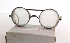 VINTAGE GLASSES MOTORCYCLE SAFETY GOGGLES WIRE MESH