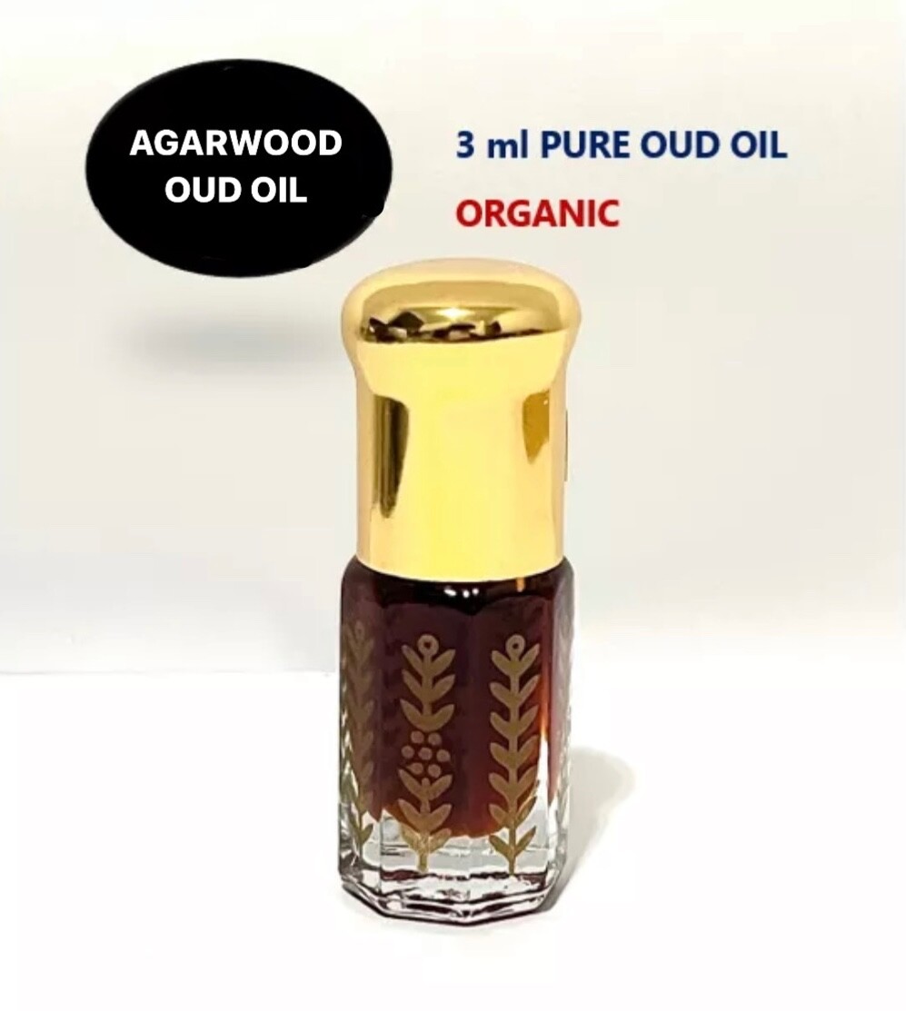 3ML Authentic Pure TRAT Agarwood Gaharu Wood Essential Oudh Oud