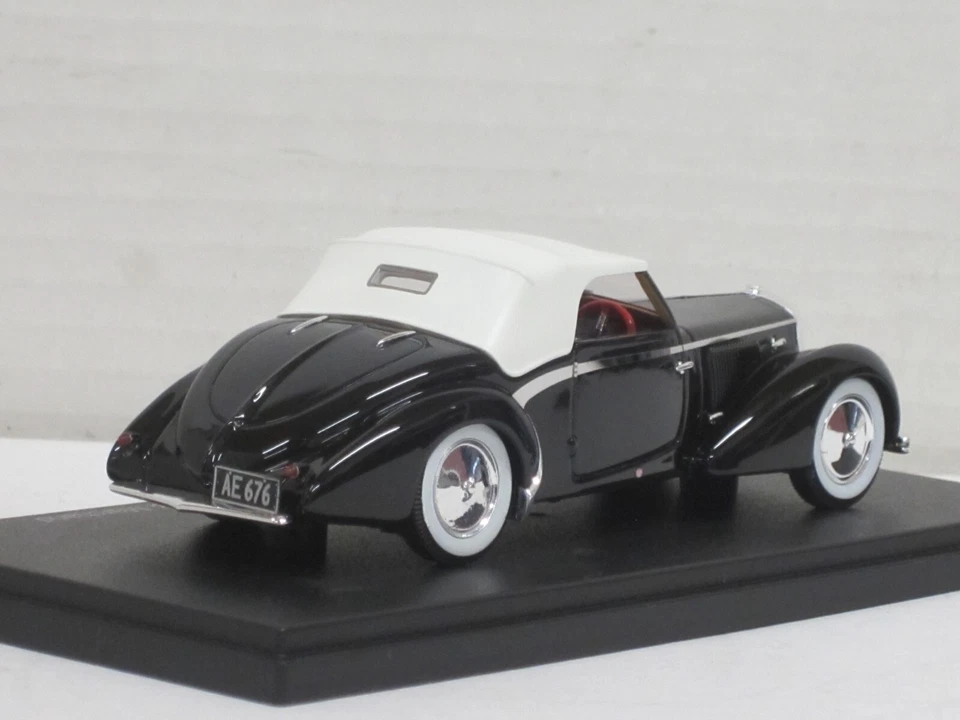 Delage D6-70 Cabrio geschlossen 1939 schwarz NEU Esval EMEU43023B 1:43 limitiert - Bild 2 von 4