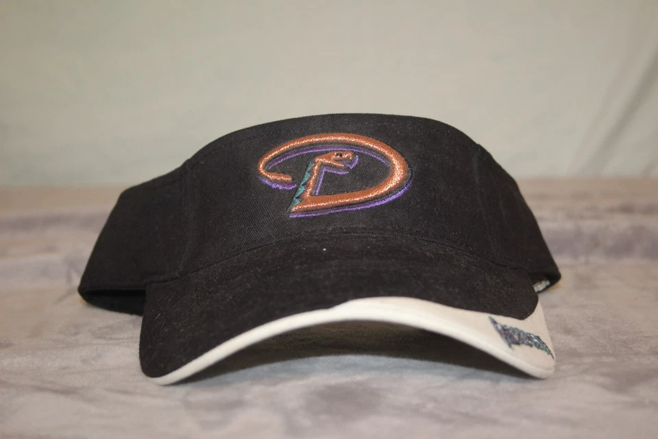 MLB Arizona Diamondbacks Visera Sombrero Negro Bordado Gemelos Ent. Gorra GM Promo Foto 2 de 4