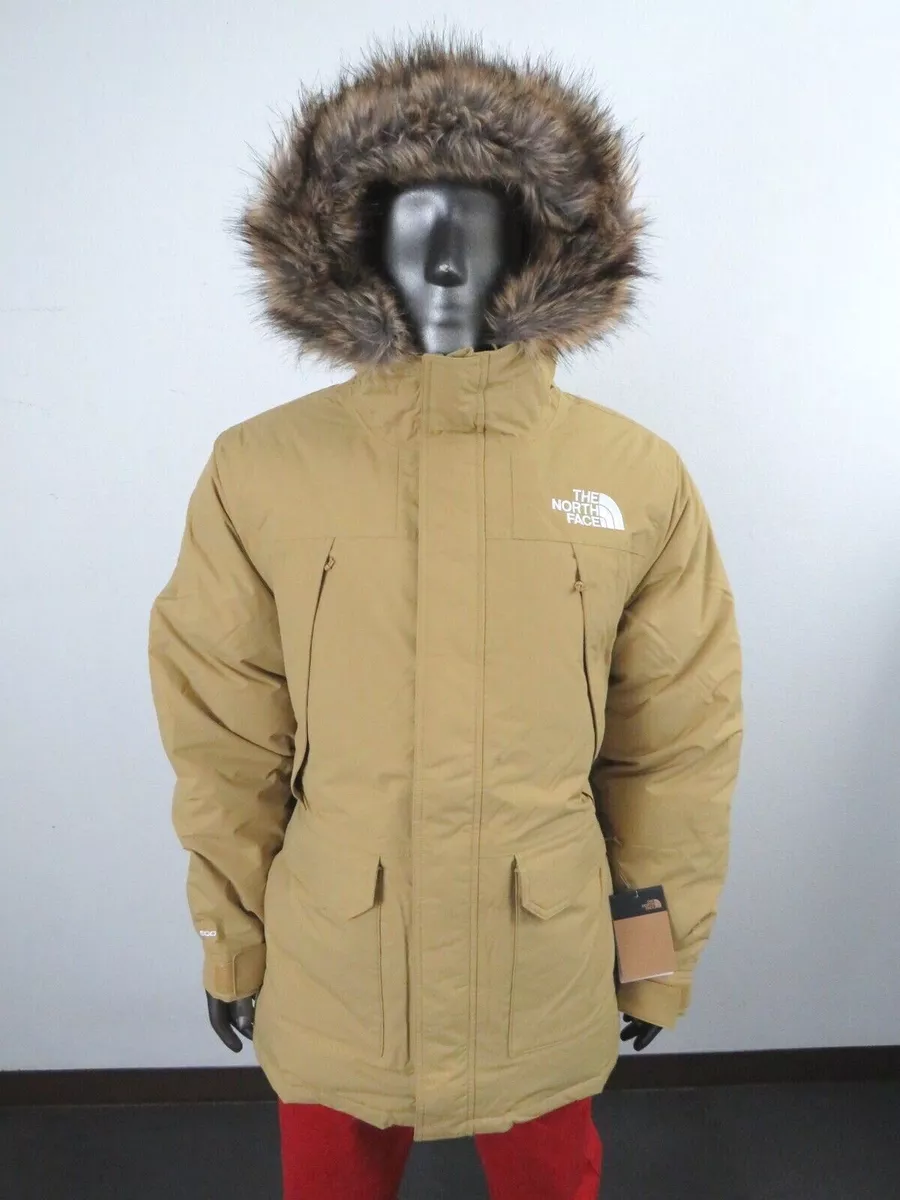 Mens The North Face Mcmurdo 600-Down Parka Insulated Winter Jacket Antelope Tan
