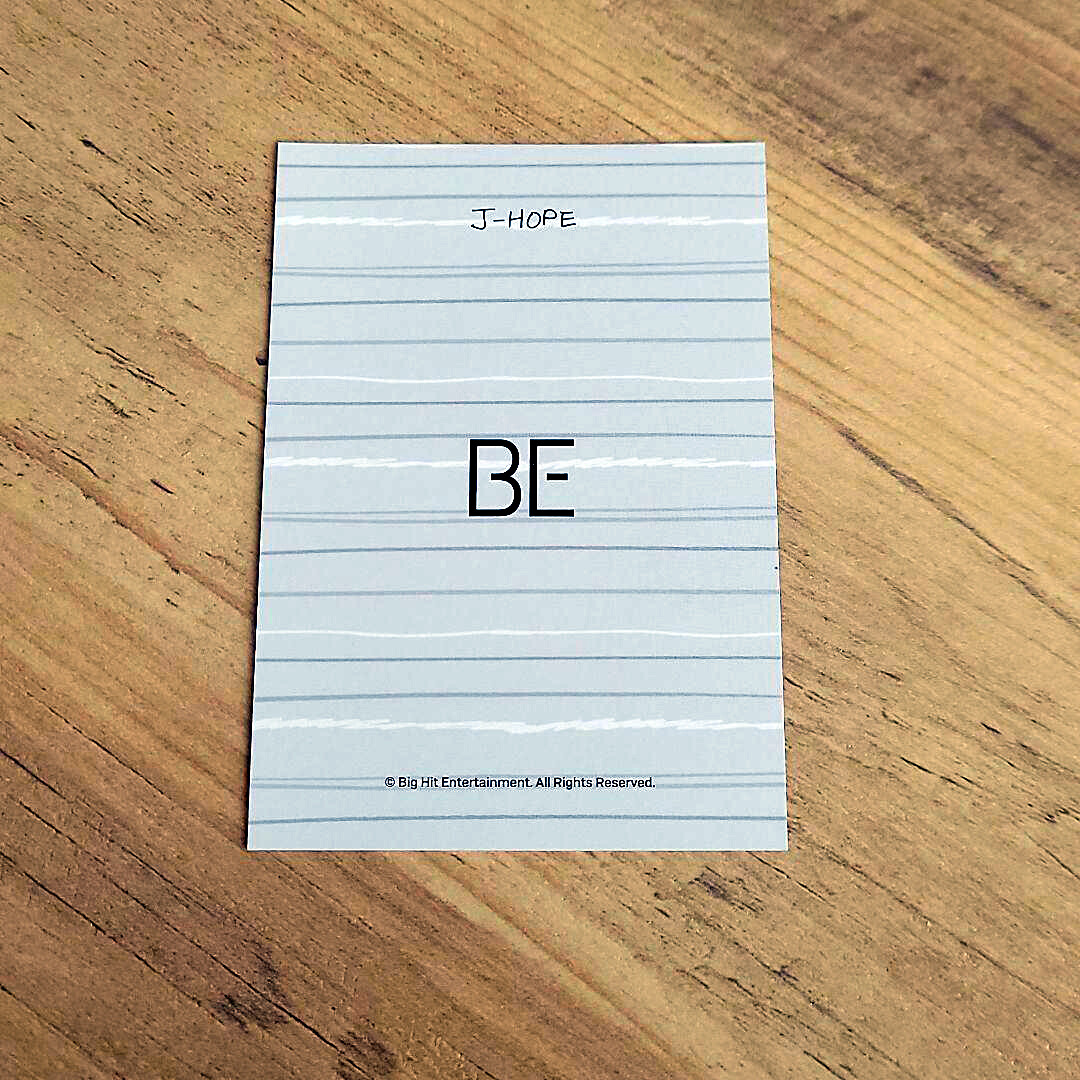 BTS BE パジャマ フォトカード BTS BE Deluxe Edition Ver. Official PAJAMA Photo Card