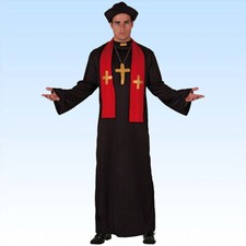 Priesterkostüm Gr. XL Kostüm Pfarrer Pfarrerkostüm Kirche Pater Faschingskostüm