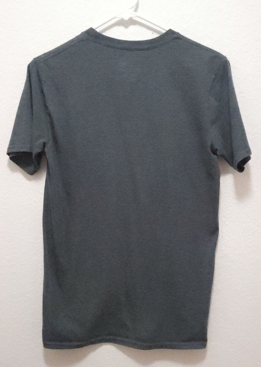 【GOLDEN 】 GREY COTTON T-SHIRT Gold Toe T Shirt Mens Short Sleeve Gray S Crewneck Tee