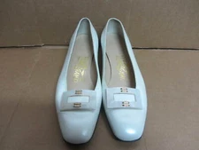 Salvatore Ferragamo Leather Shoes Florence 34498 Size US 4 B Med in ITALY