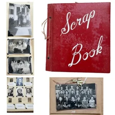 Forest City High School IOWA 1950s scrapbook photos parties cards letters