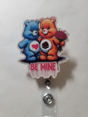 Care Bears ''Be Mine'' Valentines Day Retractable Badge Reel 