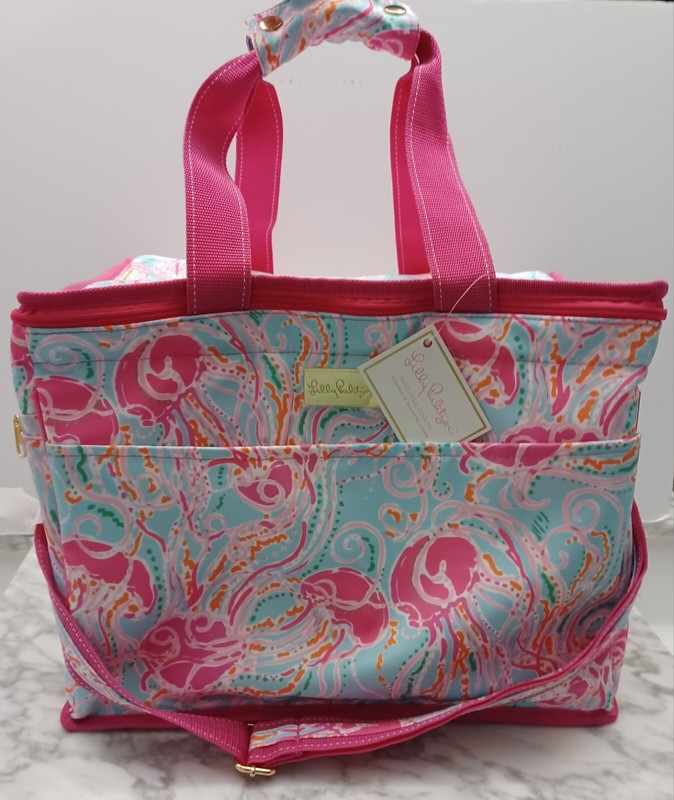 NEW Lilly Pulitzer Insulated Cooler in Jellies be Jammin, Pink Blue Style 152702