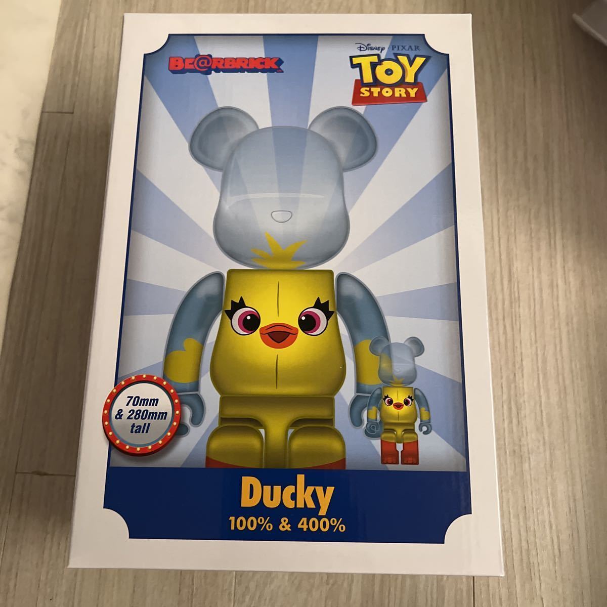 BE@RBRICK Ducky 100% & 400% Bearbrick Toy Story 4 Action BE@RBRICK Ducky 100% & 400% Bearbrick Toy Story 4 Action