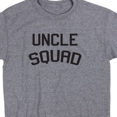 Uncle Squad T Shirt Tee Brother Nephew Niece Fun Baby Shower Funny