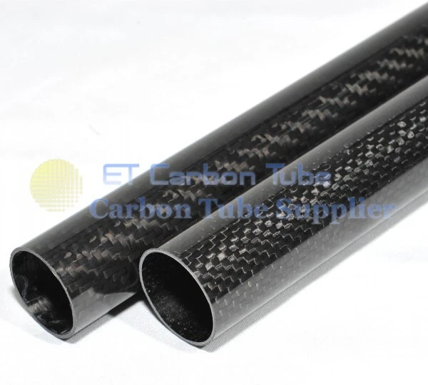 3K Carbon Fiber Tube 50mm 55mm 60mm 64mm 80mm 84mm 90mm 94mm 100mm 104mmx L500mm - Image 3 of 4