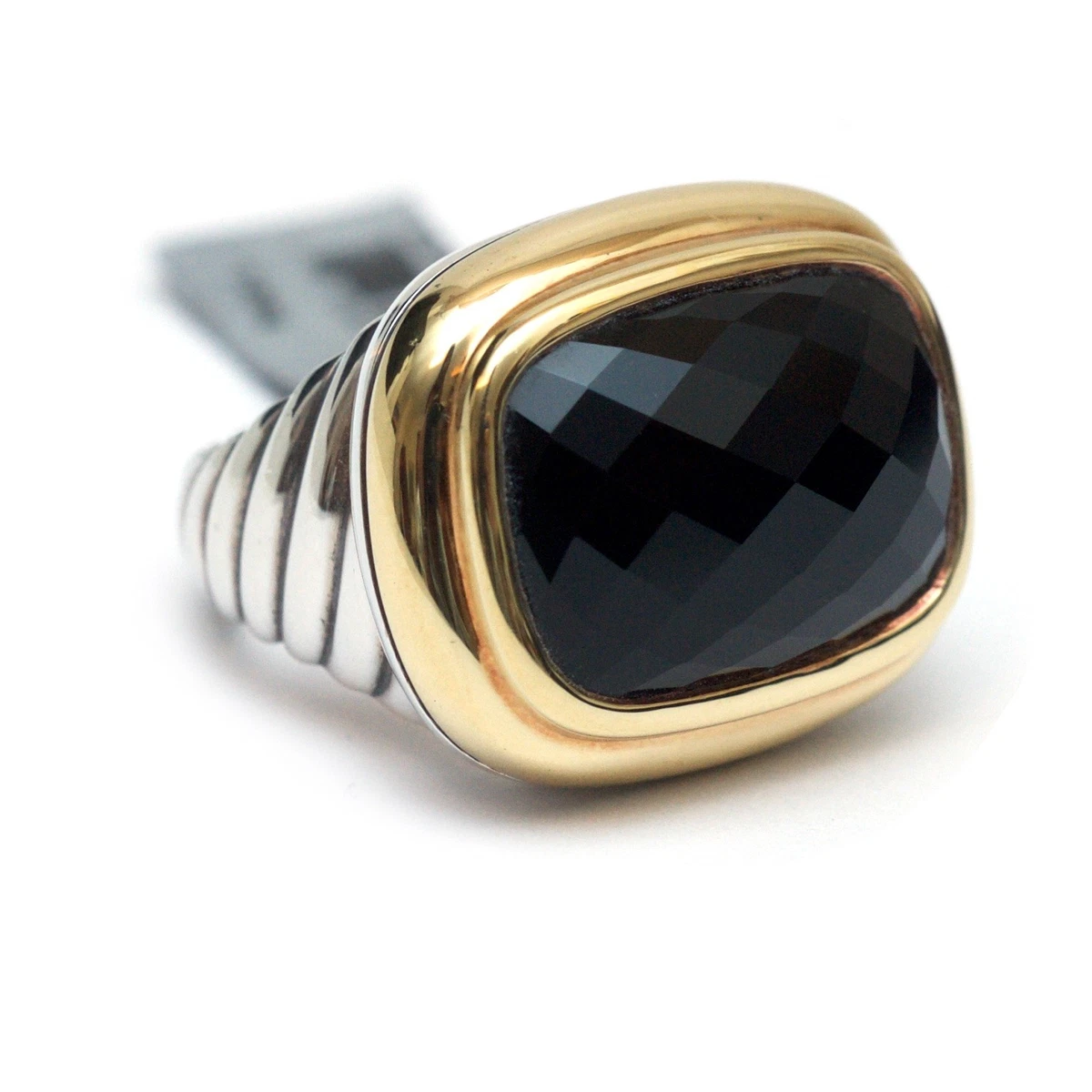 David yurman black store stone ring