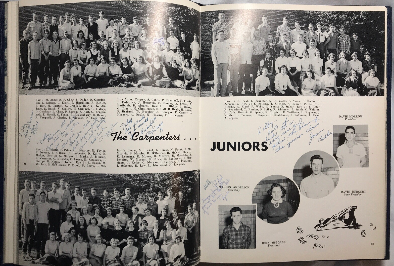 1954 Roxbury High School NJ Yearbook Echo, Succasunna, New Jersey eBay