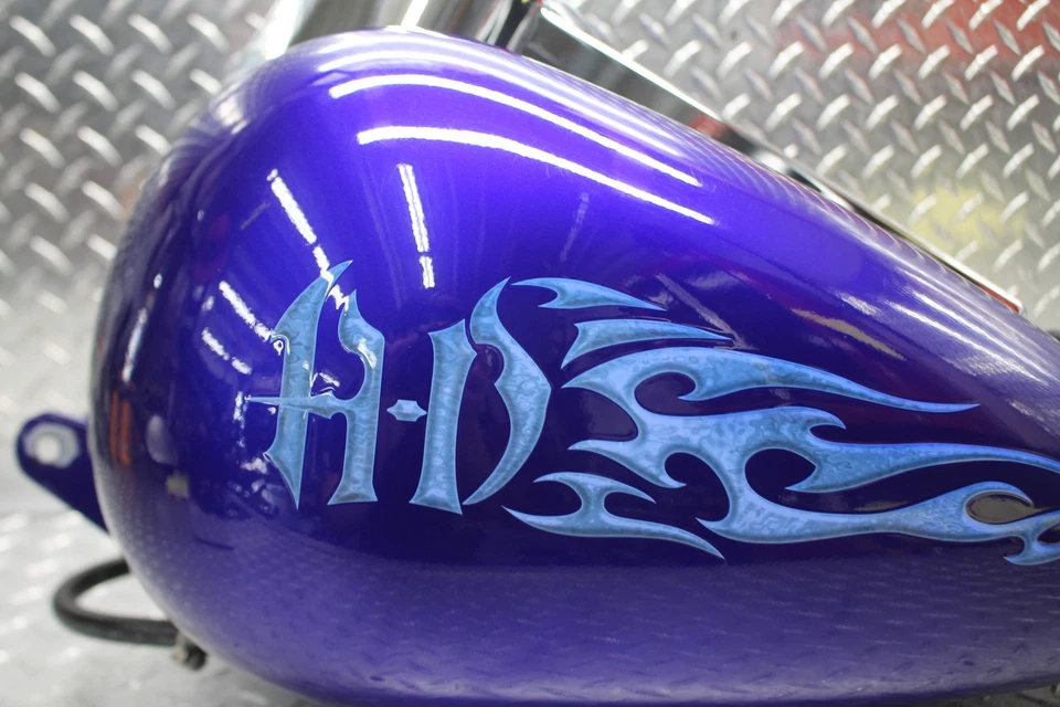 Harley-Davidson Electra Glide Classic 1990 tanque de gasolina FLHTC con moldura de tanque (sin óxido) Foto 4 de 4