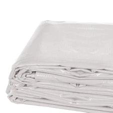 Heavy Duty Waterproof Tarp 20x40 PVC Vinyl Tarpaulin White Ground Cover