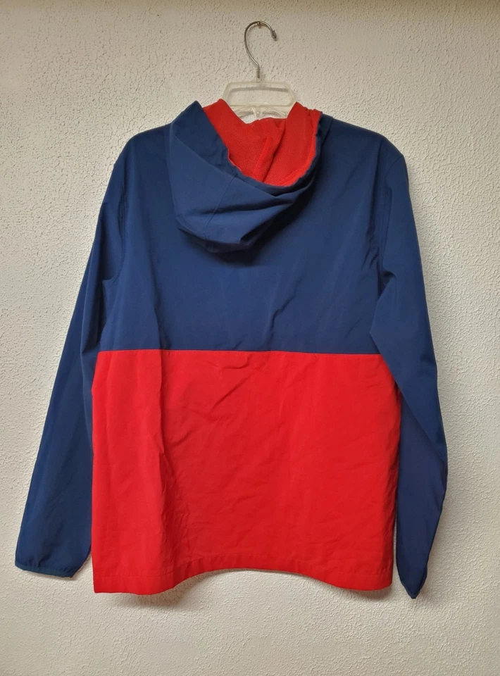 Men NBA Basketball Washington Wizards Hooded Pullover 1/2 Zip Windbreaker Size M - Image 3 of 4