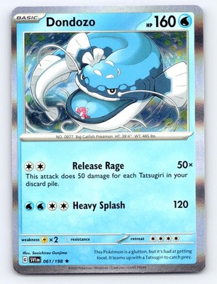 Dondozo 061/198 Rare Scarlet & Violet Pokemon Holo Near Mint