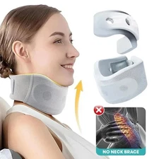 Cervical Neck Support Pillow Adjustable Foam Travel Nap Pain Relief Cushion