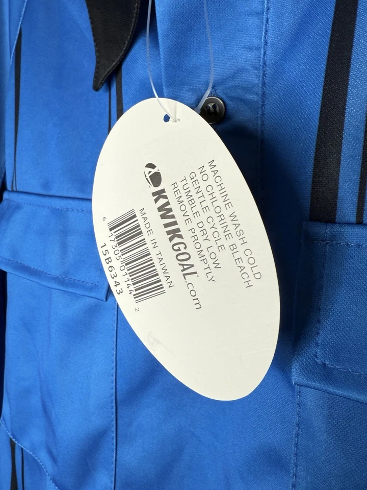 KwikGoal Official Referee Jersey Medium Blue New With Tags NWT Soccer Knick Goal - Image 4 of 4