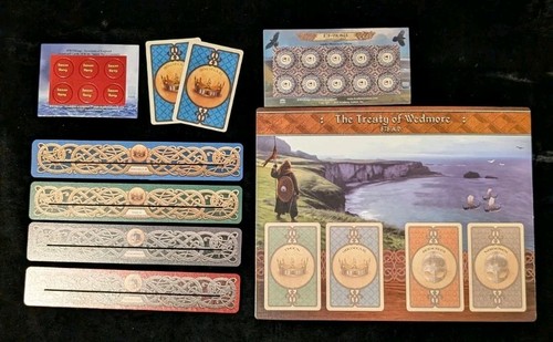 878 Vikings Invasion Of England W/ Expansion, Leaders, Buildings, & Kickstarter - Picture 7 of 10