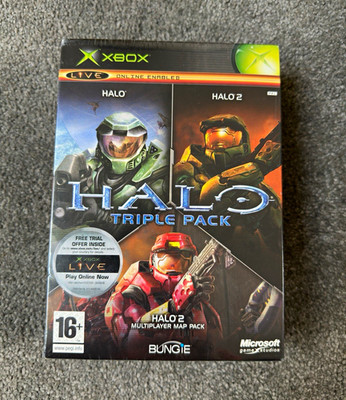 Halo Triple Pack - Factory Sealed & Brandneu - Xbox (PAL) - Sehr Selten