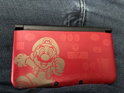Nintendo 3DS XL Mario Edition Red/Black Touchscreen w/ Case, Charger, 2 Pokemon