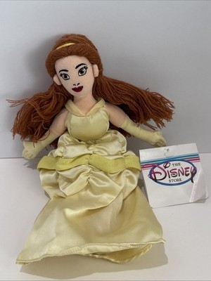 Disney Store Belle Plush Beauty and the Beast Bean Bag 10  w/ Tag